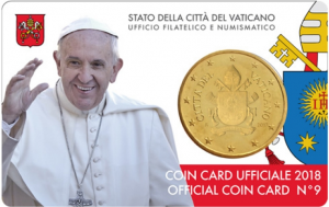 VATICAN 2018 - 50 CENT COINCARD № 9